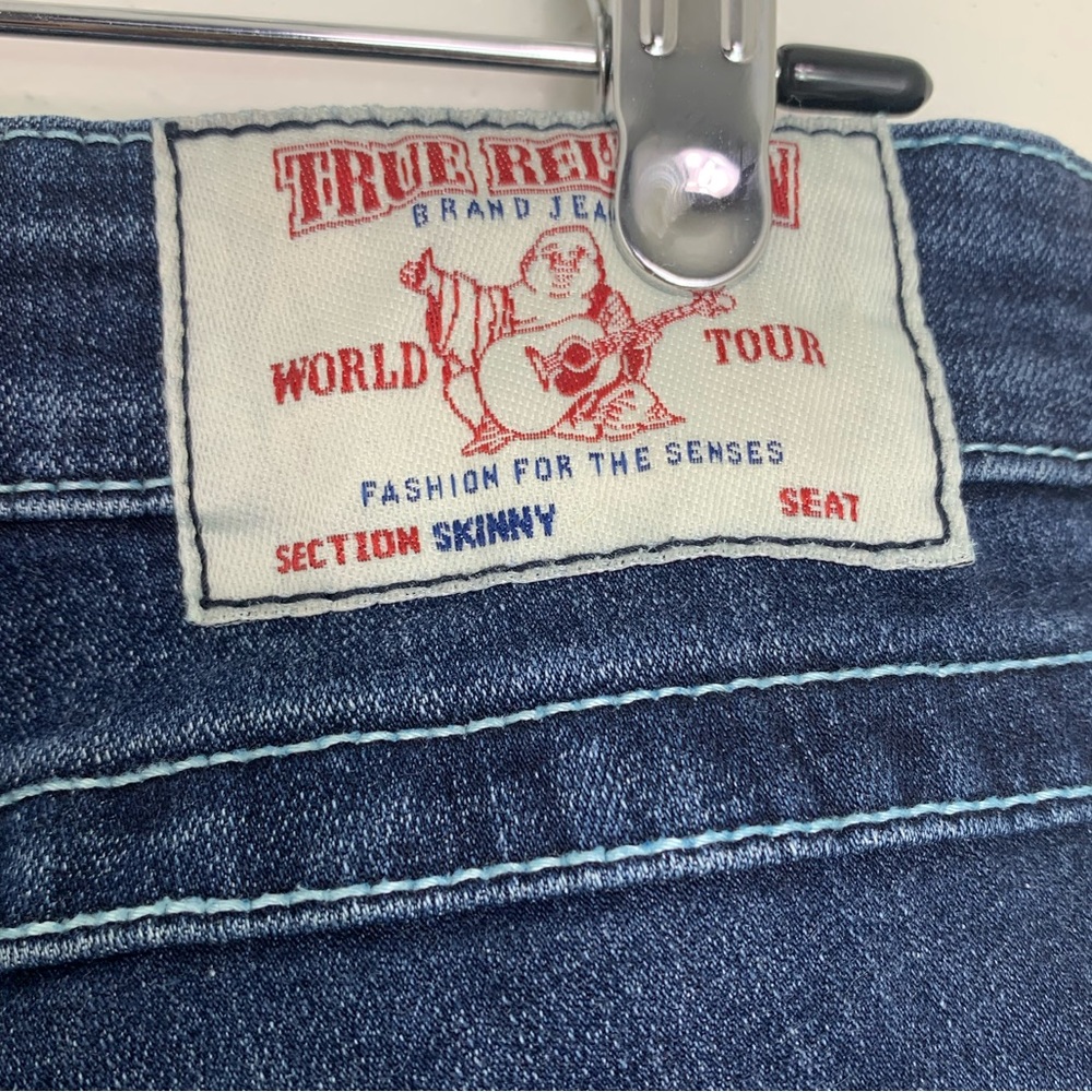True Religion Distressed Skinny Jeans Size 30 - Picture 3 of 5